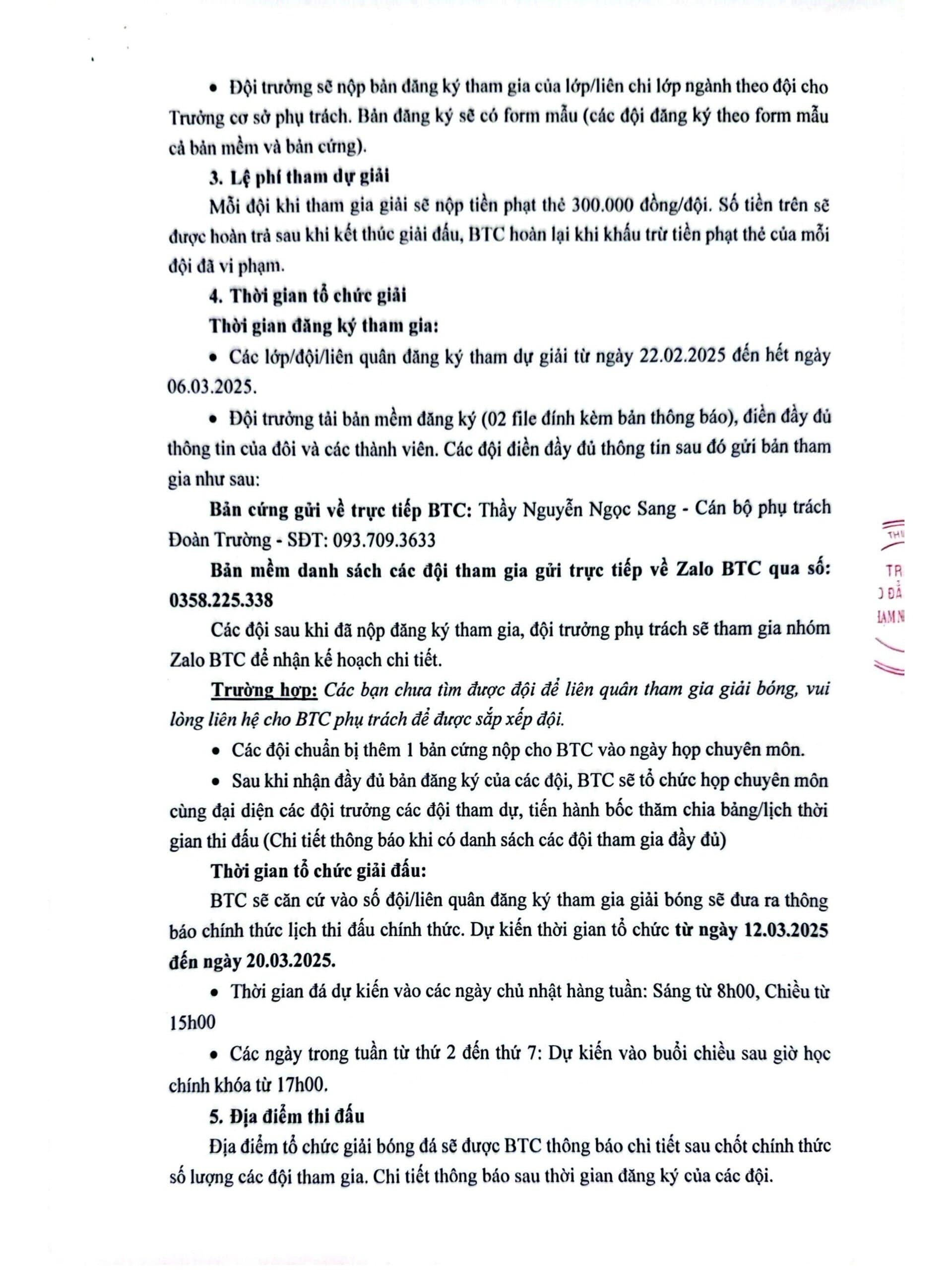 Giải b&oacute;ng đ&aacute; Trường Cao đẳng Y khoa Phạm Ngọc Thạch